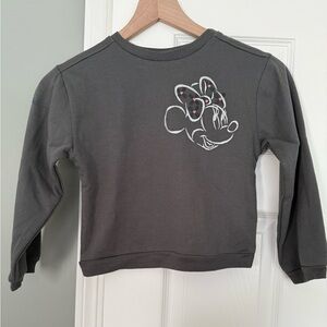 Disney Charcoal Minnie Mouse Kids Sweatshirt